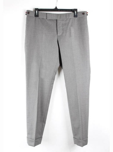 Wool slacks pants gray 2 - THOM BROWNE - BALAAN 1