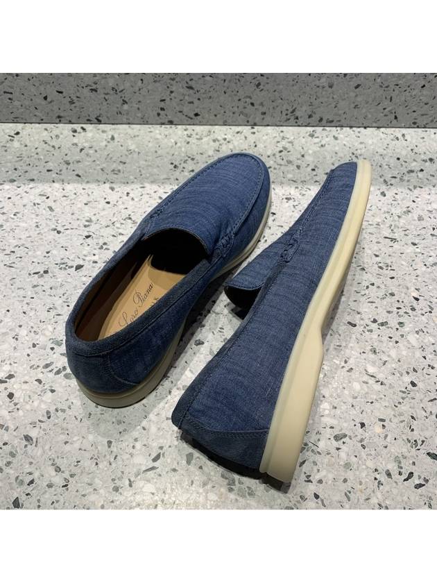 Summer Work Cotton Loafers Blue - LORO PIANA - BALAAN 7