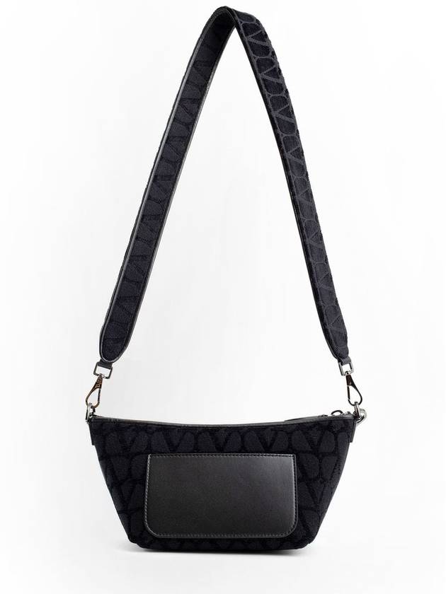 Iconographe Cotton Shoulder Bag Black - VALENTINO - BALAAN 5