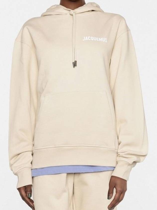 Le Logo Hoodie Beige - JACQUEMUS - BALAAN 3