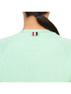 Women's Waffle 4 Bar Raglan Short Sleeve T-Shirt Light Green - THOM BROWNE - BALAAN 10