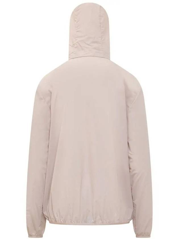 Fegeo Logo Patch Zip Up Hoodie Light Pink - MONCLER - BALAAN 4