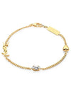 Opyum Heart Chain Bracelet Gold - SAINT LAURENT - BALAAN 2