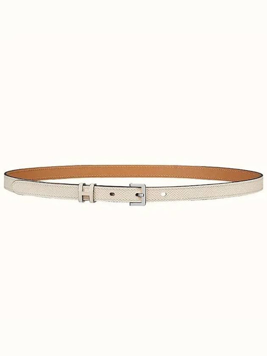 Pop H 15mm Leather Belt Ivory - HERMES - BALAAN 2