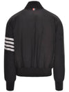 Poly Twill 4-Bar Oversized Knit Down Bomber Jacket Charcoal - THOM BROWNE - BALAAN 5