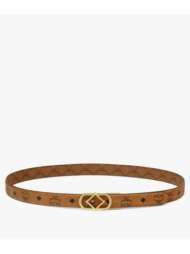 Diamond Buckle Reversible Monogram Belt MXBESAK01CO - MCM - BALAAN 1