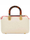 By The Way Small Canvas Tote Bag Red White - FENDI - BALAAN 4