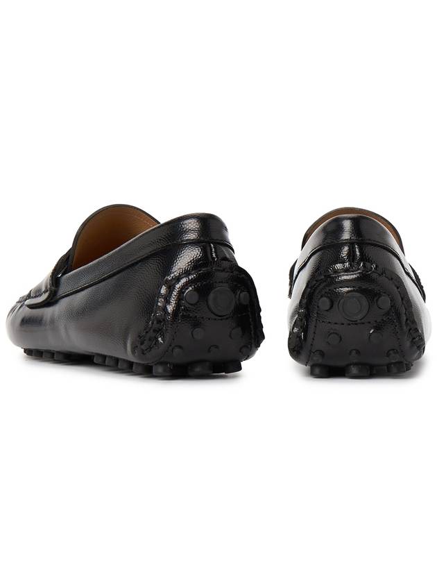 Gancini Leather Driving Shoes Black - SALVATORE FERRAGAMO - BALAAN 7