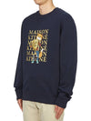 Fox Champion Regular Sweatshirt Navy - MAISON KITSUNE - BALAAN 3