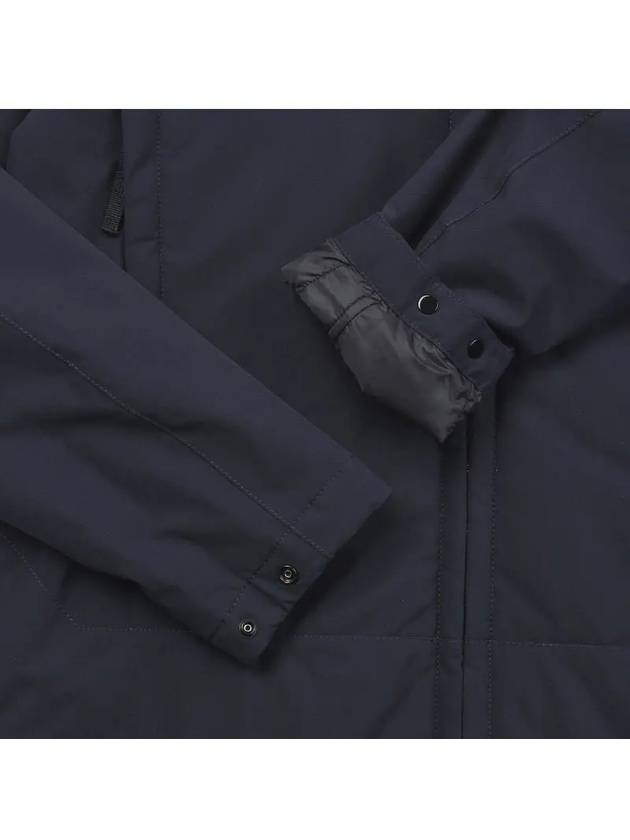 Men's Soft Shell Pure Insulation Technology Primaloft Hooded Jacket Navy - STONE ISLAND - BALAAN 4