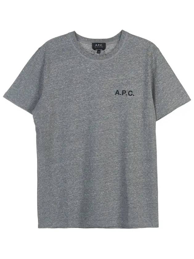 Mike Logo Short Sleeve T-Shirt Grey - A.P.C. - BALAAN 2