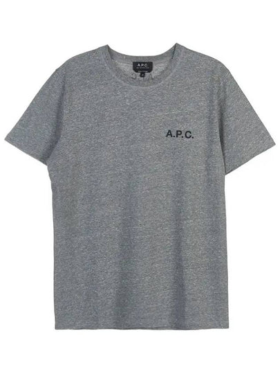 Mike Logo Short Sleeve T-Shirt Grey - A.P.C. - BALAAN 2