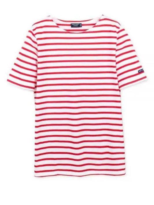 Levant Striped Sailor Short Sleeve T Shirt Red - SAINT JAMES - BALAAN 2