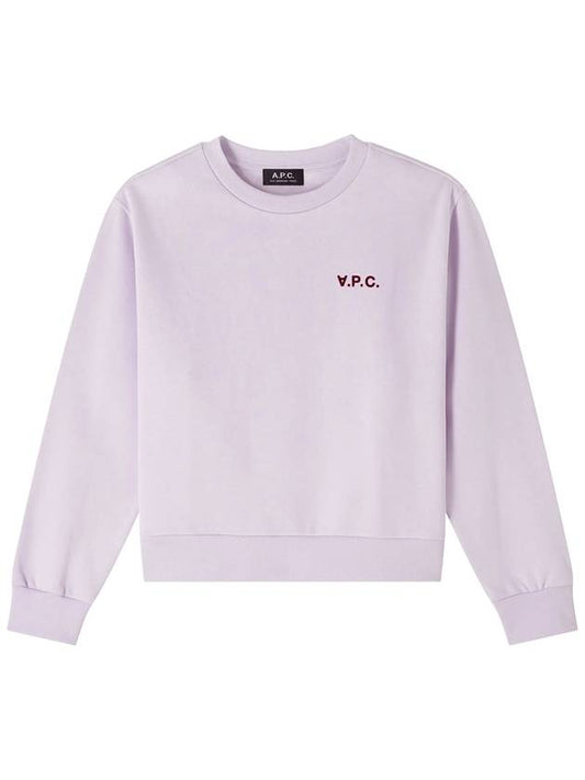 Evy Small Logo Crew Neck Sweatshirt White - A.P.C. - BALAAN 2