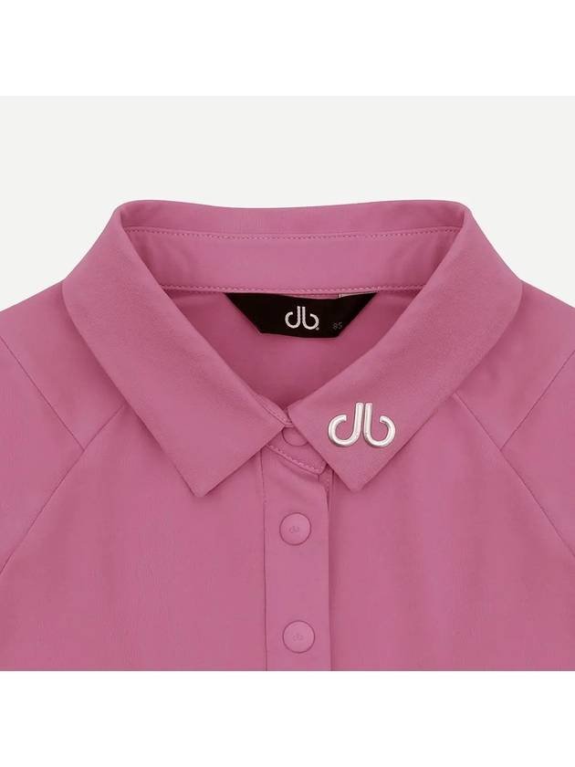 Drew Incision Modified Poly Long Sleeve T-Shirt DF41LT03MAGENTA - DRUH GOLF - BALAAN 3