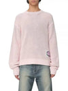 Smashing Bow Logo Label Knit Top Pink - ACNE STUDIOS - BALAAN 2