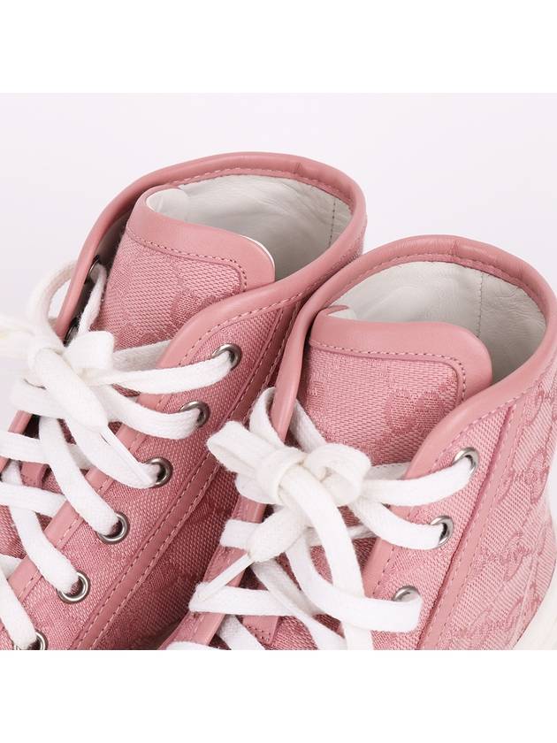 GG pattern pink high top sneakers 426186 - GUCCI - BALAAN 2