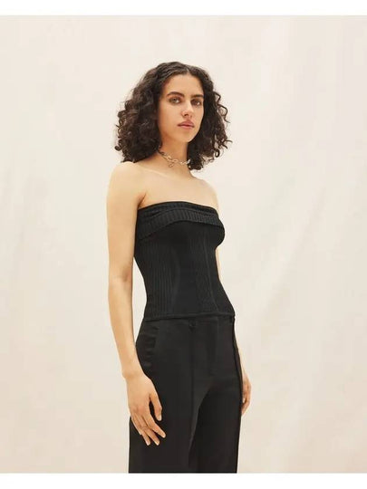 Le Maille Luca Tube Top Black - JACQUEMUS - BALAAN 2