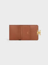 Triomphe Compact Coin Card Wallet Tan - CELINE - BALAAN 4