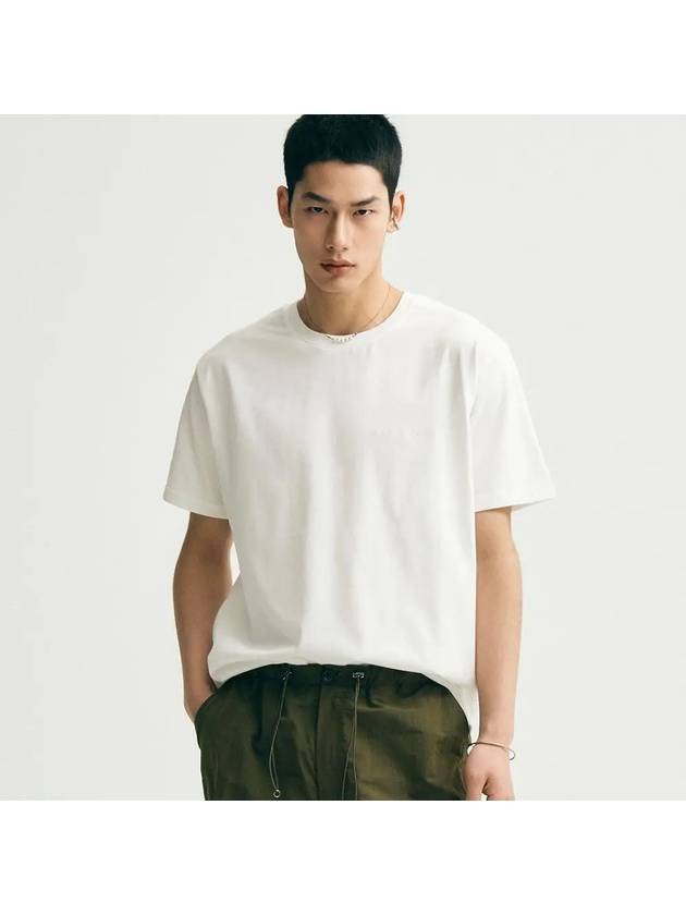 Supima Cotton Lux Short Sleeve T-Shirt White - NOIRER - BALAAN 2