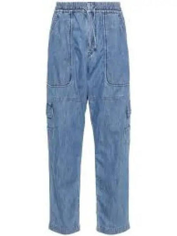 Drawstring straight fit pants blue PA0025FAA1H38E30BU 1239145 - ISABEL MARANT - BALAAN 1