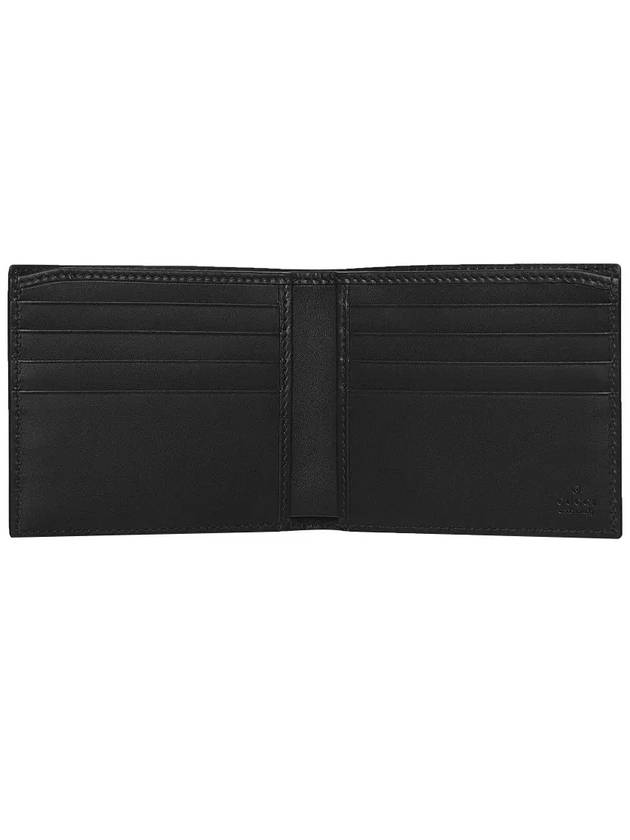 GG Supreme Web Half Wallet Black Grey - GUCCI - BALAAN 4