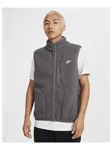 Sportswear Club Men s Winterized Vest Iron Gray White FZ0895 068 720212 - NIKE - BALAAN 1