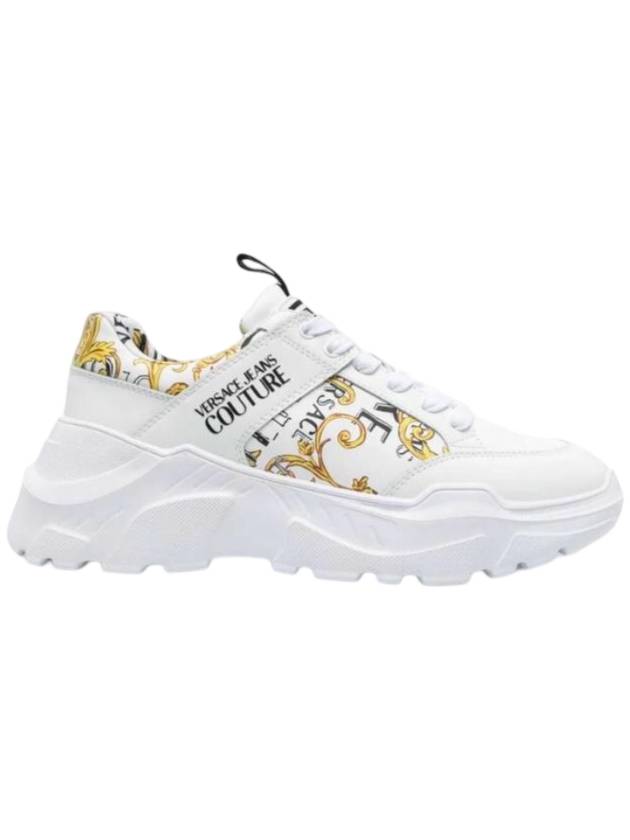 Speedtrack Baroque Printing Low Top Sneakers White - VERSACE - BALAAN 1