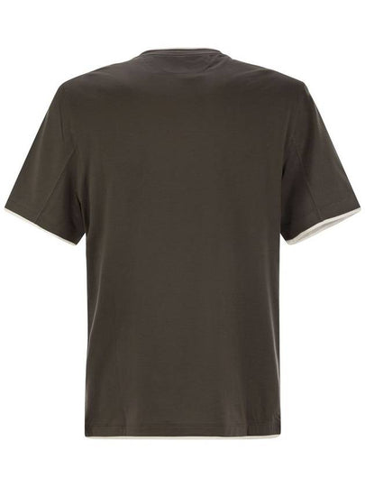 Slim fit crew-neck T-shirt in lightweight cotton jersey - BRUNELLO CUCINELLI - BALAAN 2