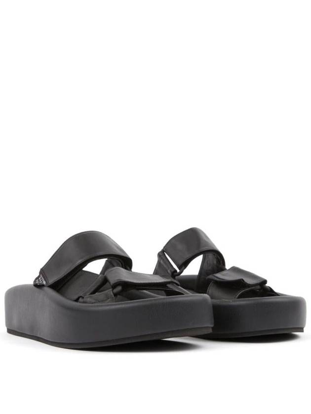 Webbing Slip-on Platform Sandals Black - MAISON MARGIELA - BALAAN 5