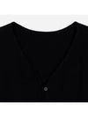 Le Alzou Cropped Mohair Cardigan Black - JACQUEMUS - BALAAN 3