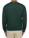 Men's Jersey Stitch V-Neck Cardigan Green - THOM BROWNE - BALAAN 8