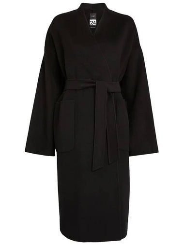 CLIPPER Belted wool coat black 2350160133 013 - MAX MARA - BALAAN 1