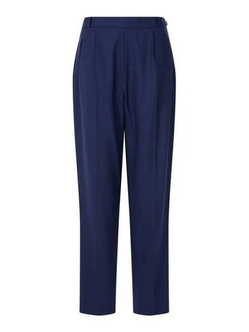 PS Women s Wool Tapered Zip up Pants Navy - PAUL SMITH - BALAAN 1