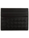 Intrecciato Weaving Card Wallet Black - BOTTEGA VENETA - BALAAN 2