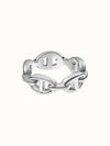 Small Chaine D'Ancre Enchainee Ring Silver - HERMES - BALAAN 2