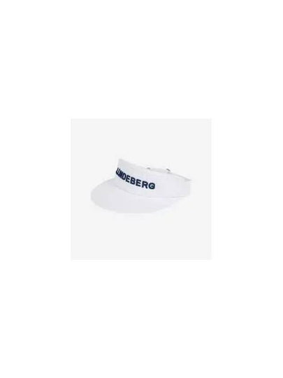 Viktor Embroidered Logo Visor White - J.LINDEBERG - BALAAN 2