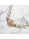 Necklace Pendant 63030020 02R800 R800 GOLD PINK RED LIGHT Enamel CREAMROS gray - VIVIENNE WESTWOOD - BALAAN 7