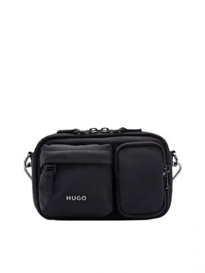 Tyrone Embroidered Logo Strap Cross Bag Black - HUGO BOSS - BALAAN 2