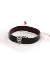 Skull buckle leather belt black 575970 1XI8Y - ALEXANDER MCQUEEN - BALAAN 3