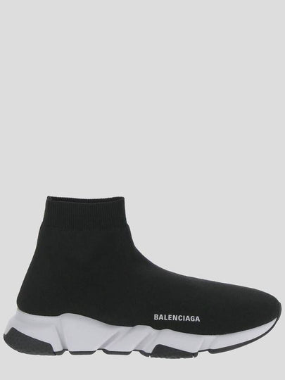 Speed Trainer  High Top Sneakers Black White - BALENCIAGA - BALAAN 2