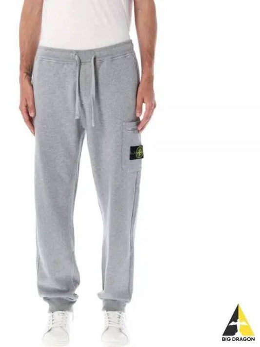 Compass Patch Cotton Track Pants Grey - STONE ISLAND - BALAAN 2