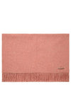 Logo Wool Fringe Scarf Rose Melange - ACNE STUDIOS - BALAAN 5