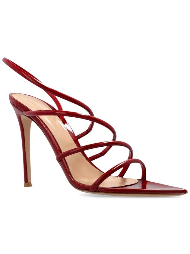 Gianvito Rossi Heeled Sandals ‘Ettie’, Women's, Red - GIANVITO ROSSI - BALAAN 4