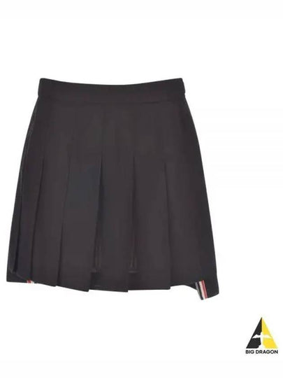 Wool Fresco Pleated Mini Skirt FGC402V 00473 001 - THOM BROWNE - BALAAN 2