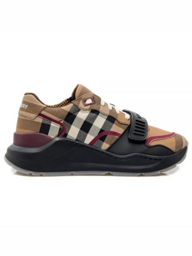 Ramsey Check Cotton Low Top Sneakers Brown - BURBERRY - BALAAN 2