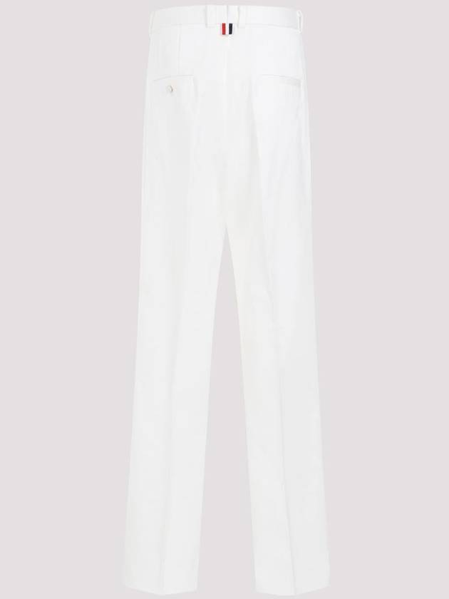 Chino Pants MTR089U 03788 100 WHITE - THOM BROWNE - BALAAN 3