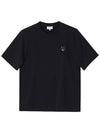 Bold Fox Head Patch Oversized Short Sleeve T-Shirt Black - MAISON KITSUNE - BALAAN 5