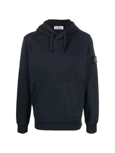 Wappen Patch Classic Fleece Hoodie Navy - STONE ISLAND - BALAAN 1