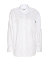 Chest Pocket Foxhead Patch Cotton Poplin Casual Shirt White - MAISON KITSUNE - BALAAN 2